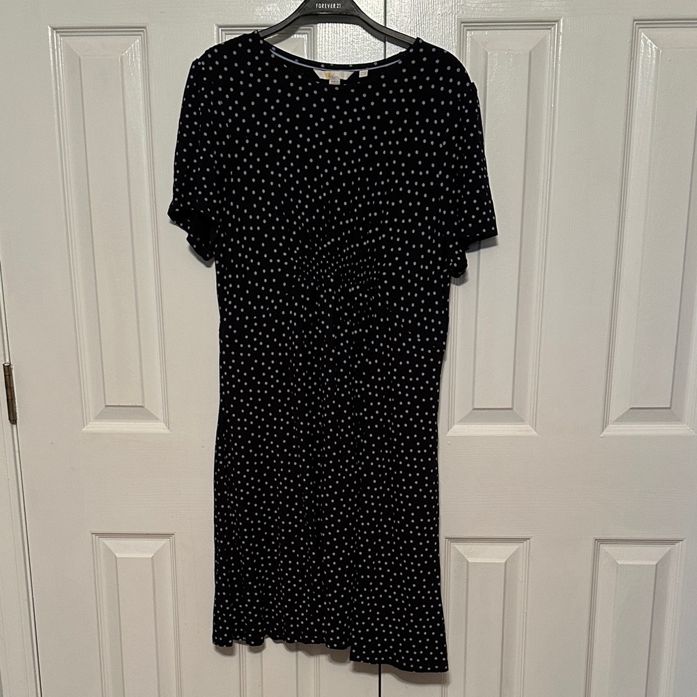 Boden Black and Gray Mini Dress